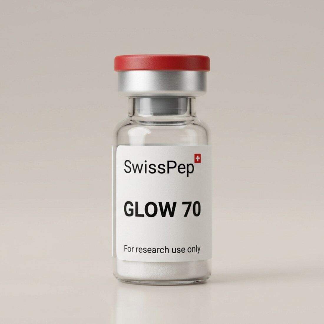 GLOW 70 (BPC-157 + GHK-Cu + TB-500) vial
